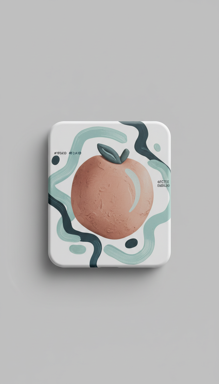 Artist Collab Graphic Print Case—Clay Peach