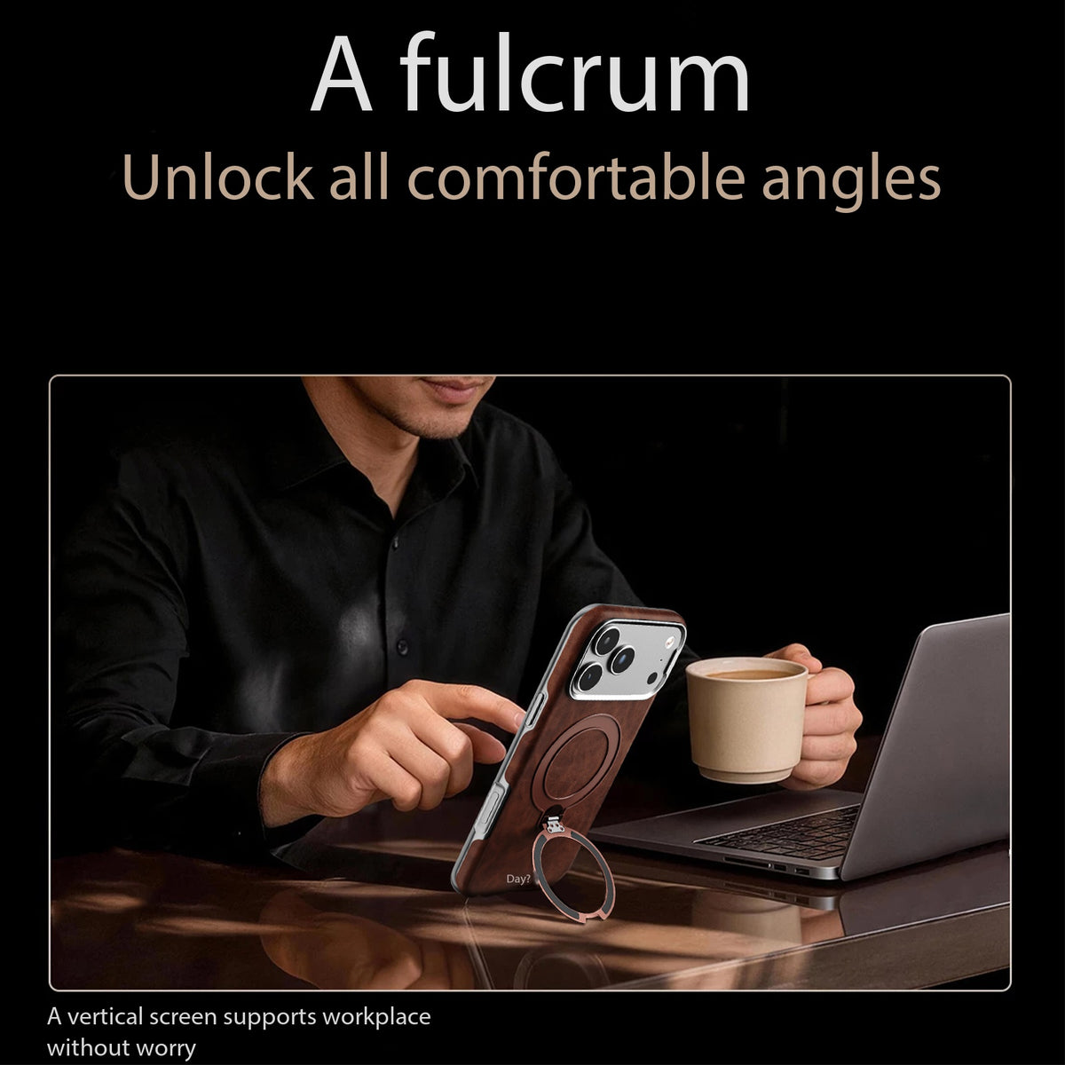 High-grade magnetic leather case