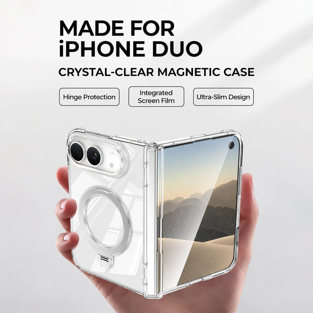 Crystal Clear Magnetic Stand Case