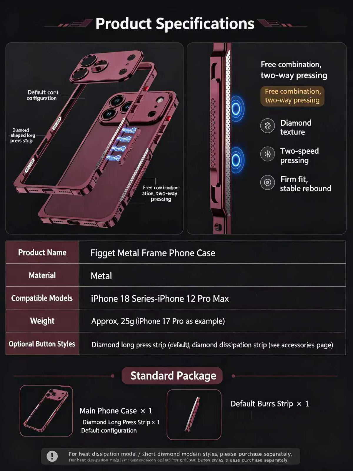 Tactile Slider Bumper Case