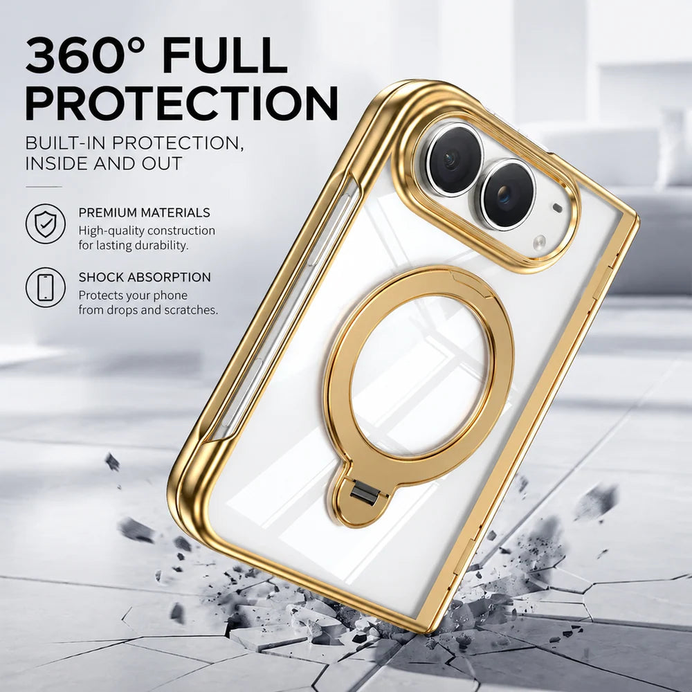 Crystal Clear Magnetic Stand Case