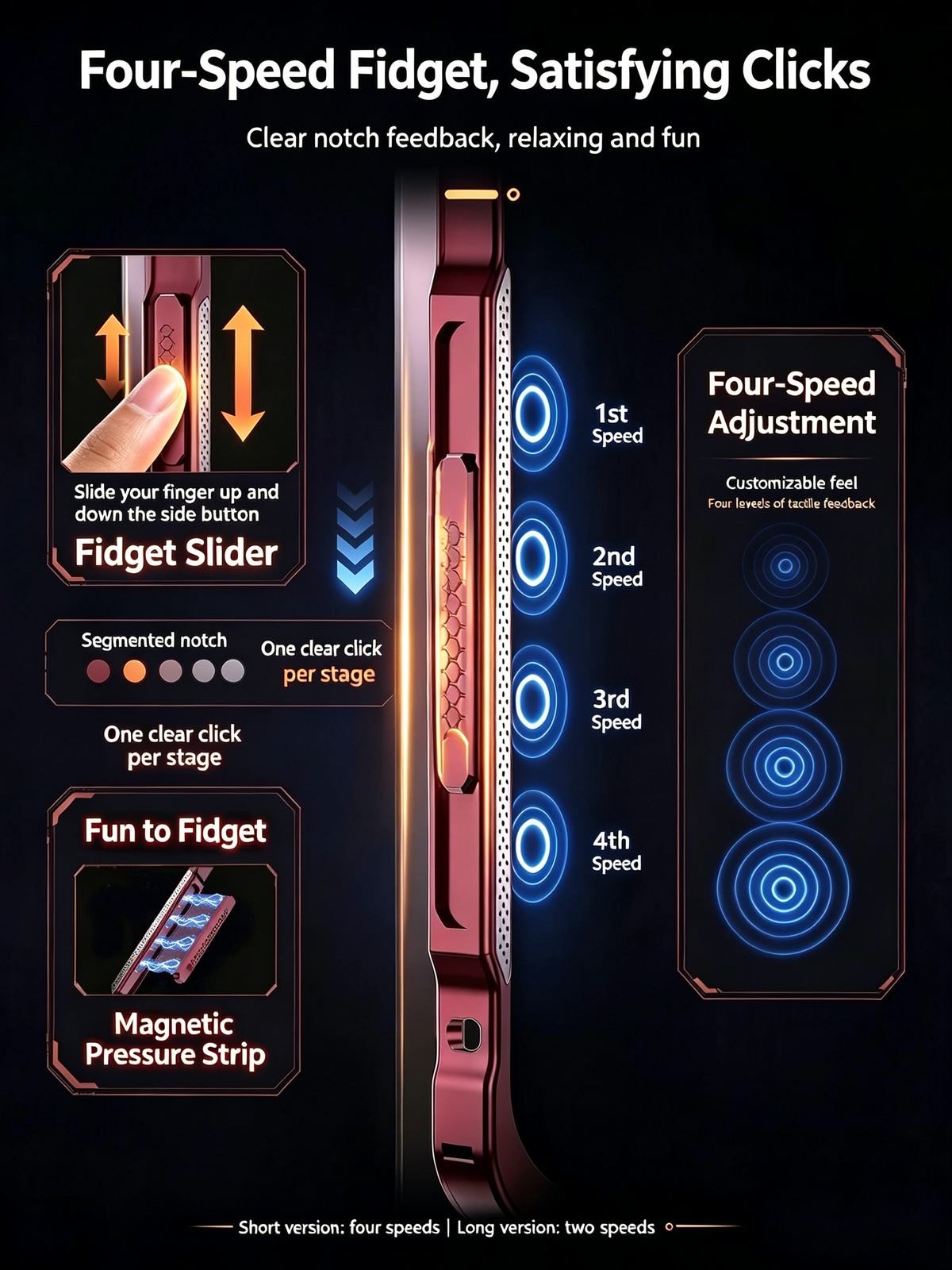 Tactile Slider Bumper Case