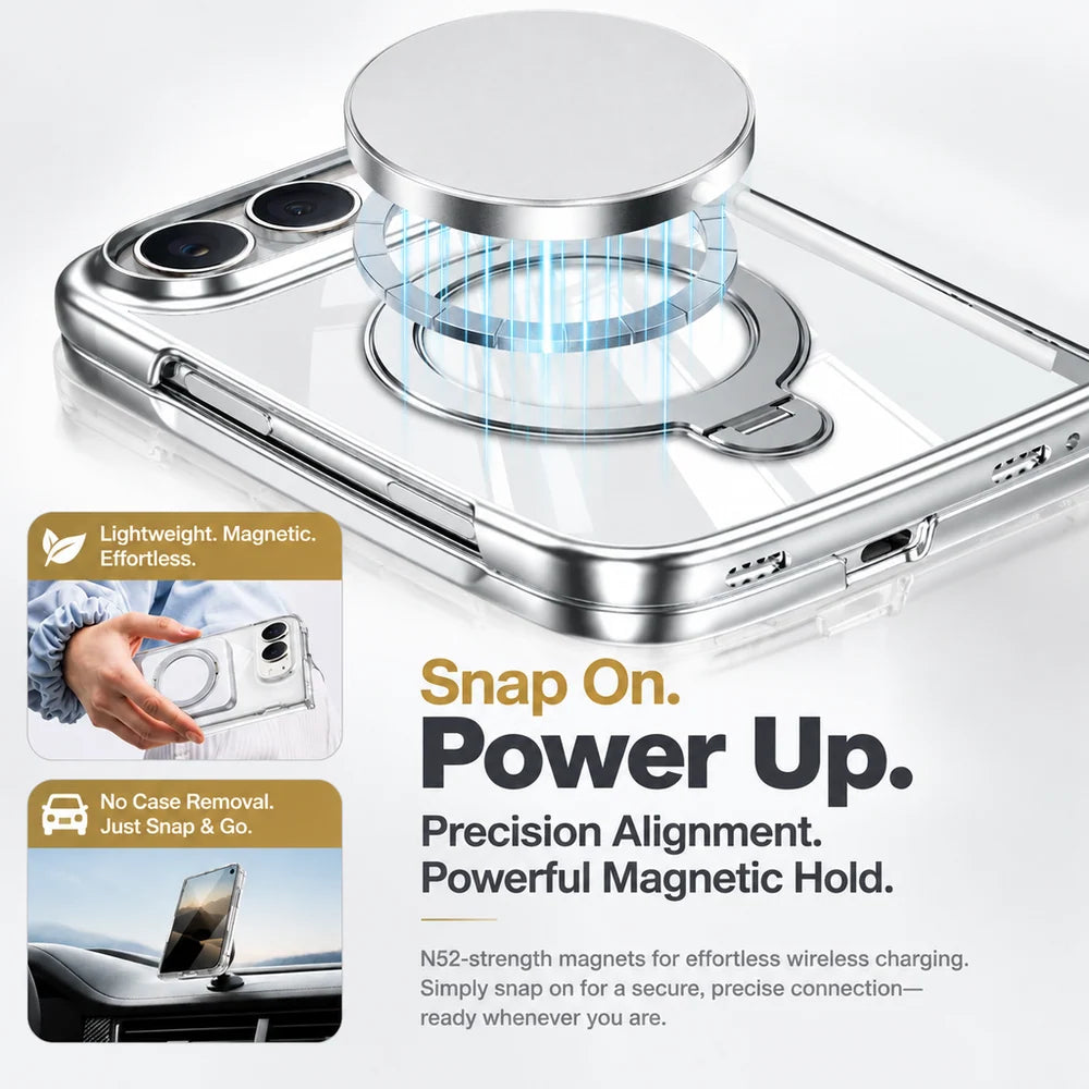 Crystal Clear Magnetic Stand Case
