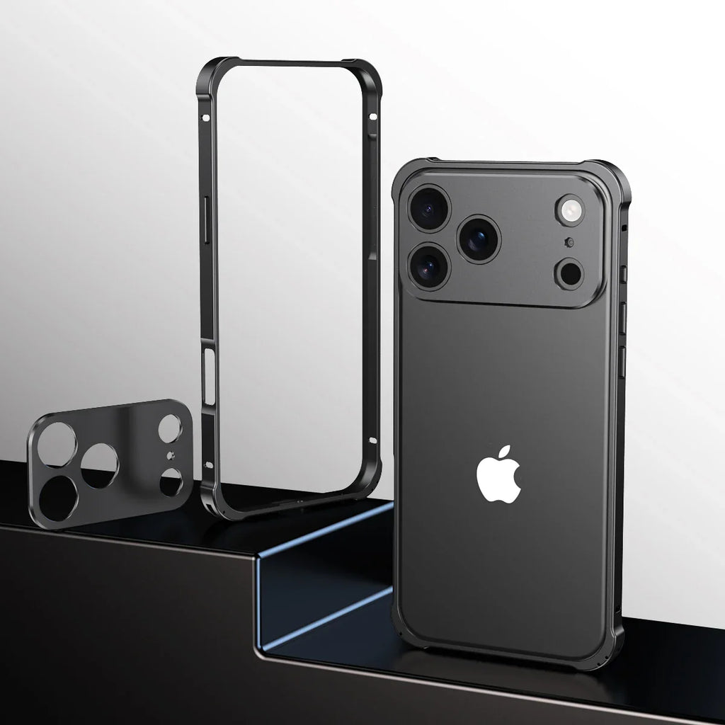 Bare-feel metal shockproof case