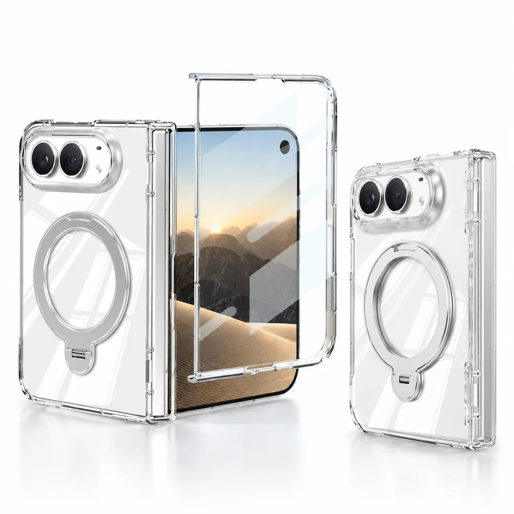 Crystal Clear Magnetic Stand Case