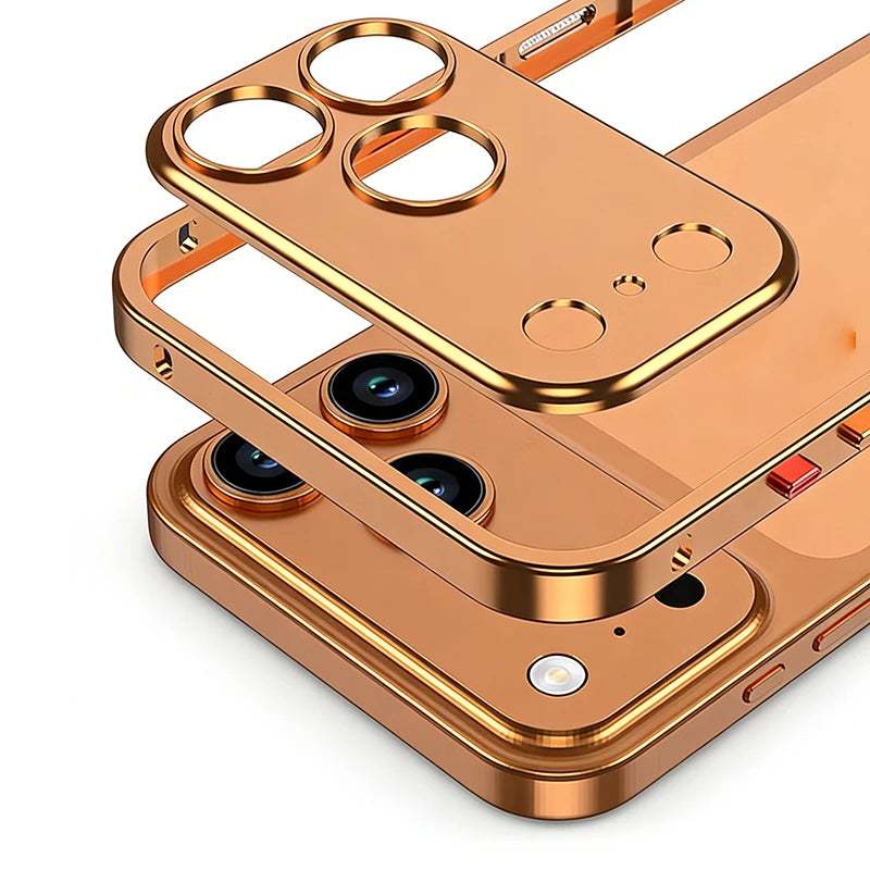 Metal bare frame heat dissipation shell