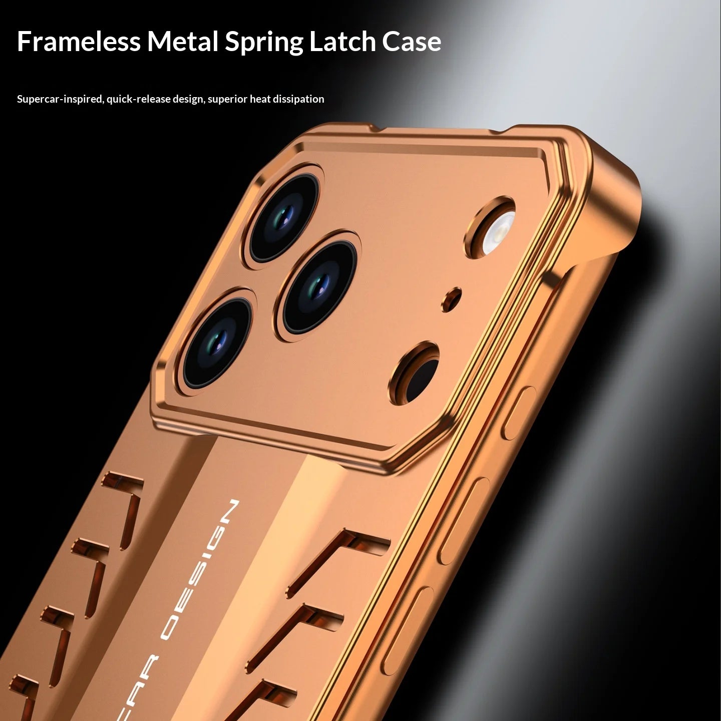 Frameless Metal Spring Latch Case