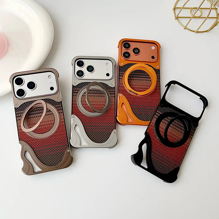 Carbon fiber metal magnetic Case