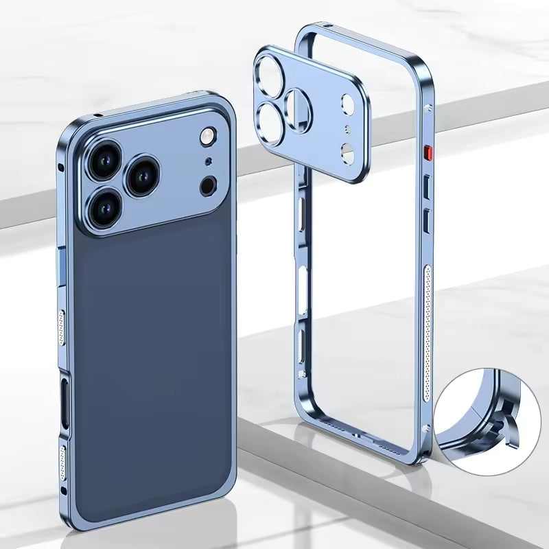 Metal bare frame heat dissipation shell