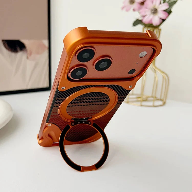 Carbon fiber metal magnetic Case