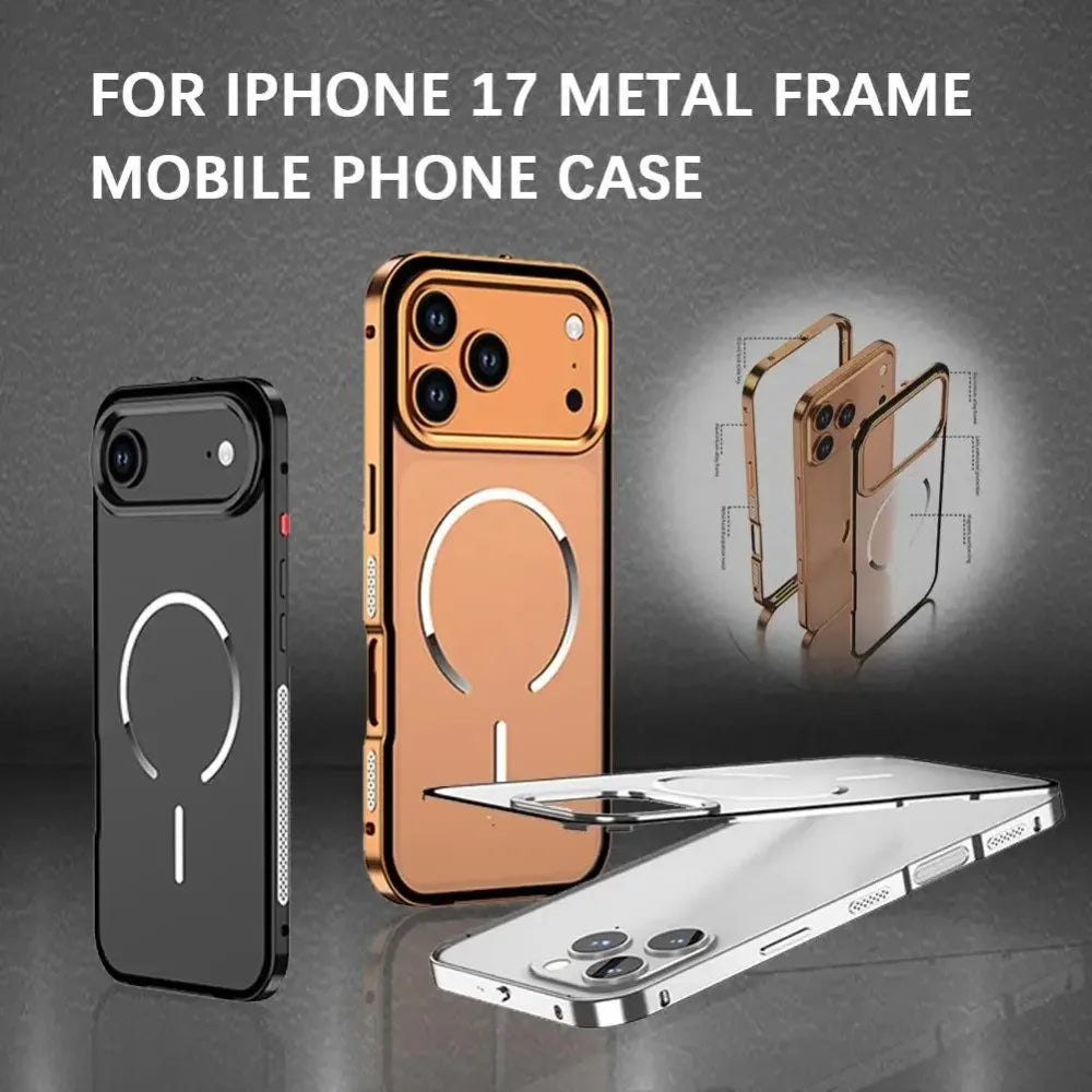 Single-sided snap metal case