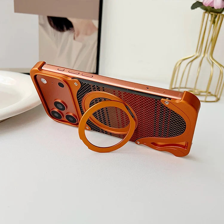 Carbon fiber metal magnetic Case