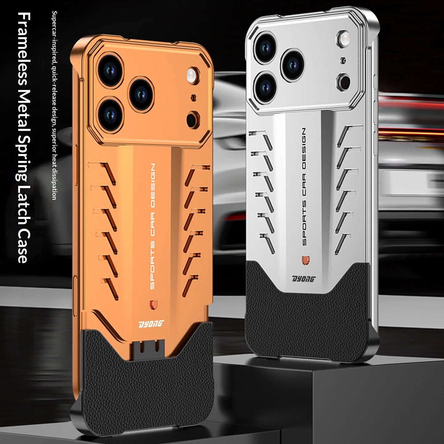 Frameless Metal Spring Latch Case