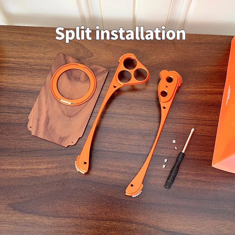 Wood Aluminum Metal Magnetic Case