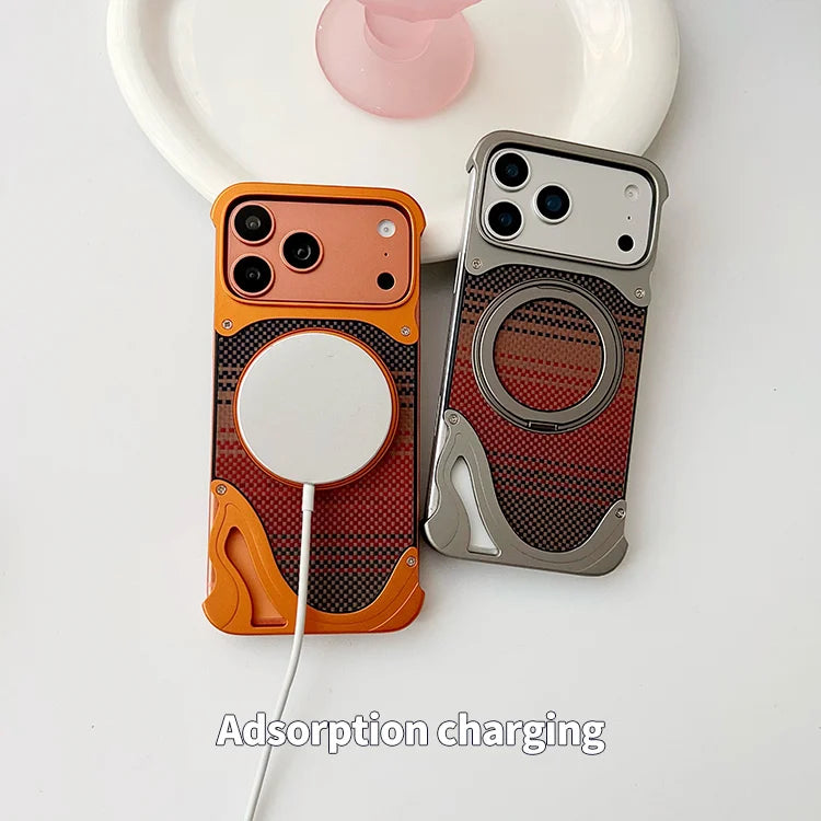 Carbon fiber metal magnetic Case