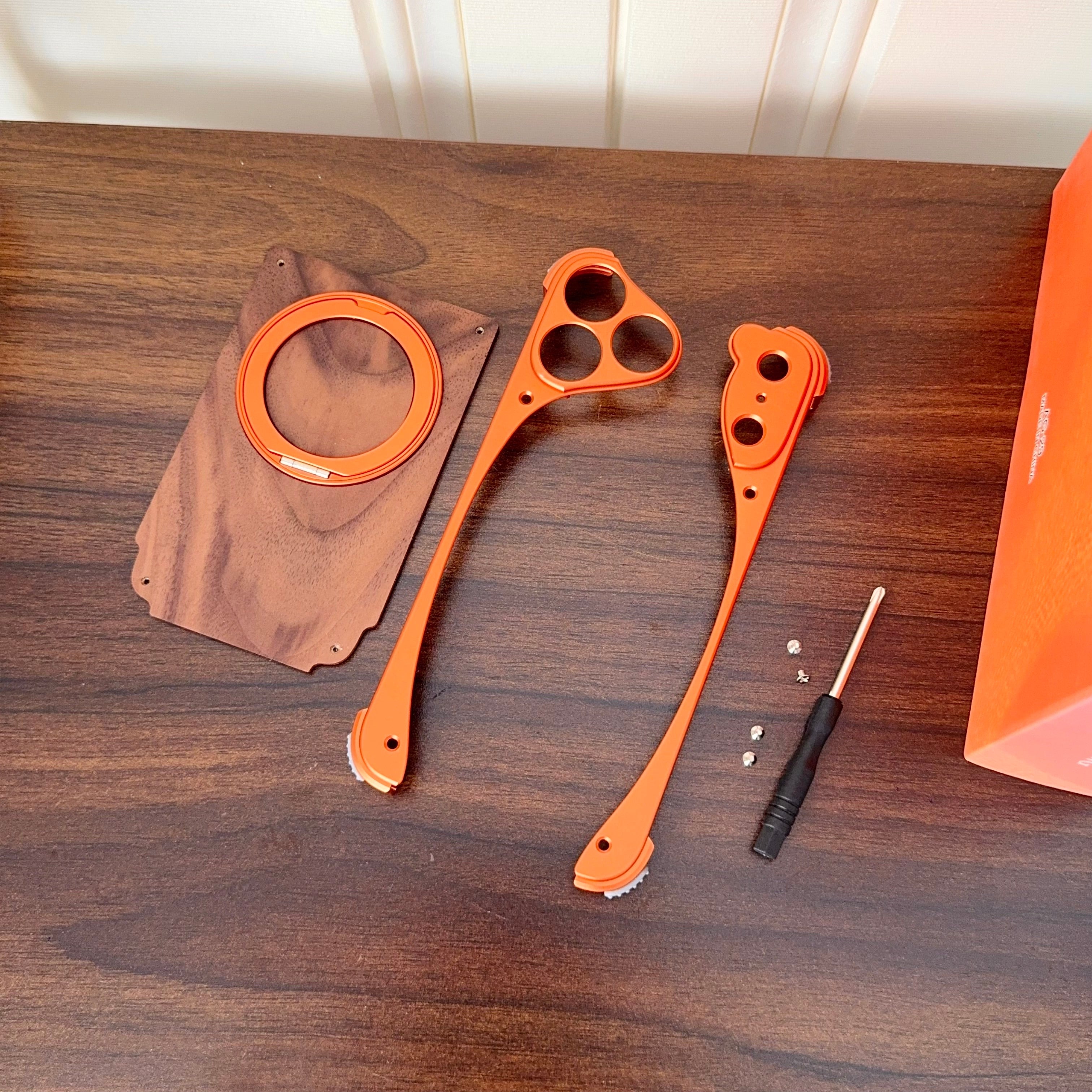 Wood Aluminum Metal Magnetic Case