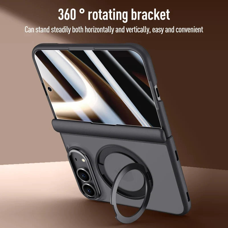 Magnetic support skin-friendly case
