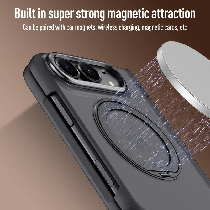 Magnetic support skin-friendly case