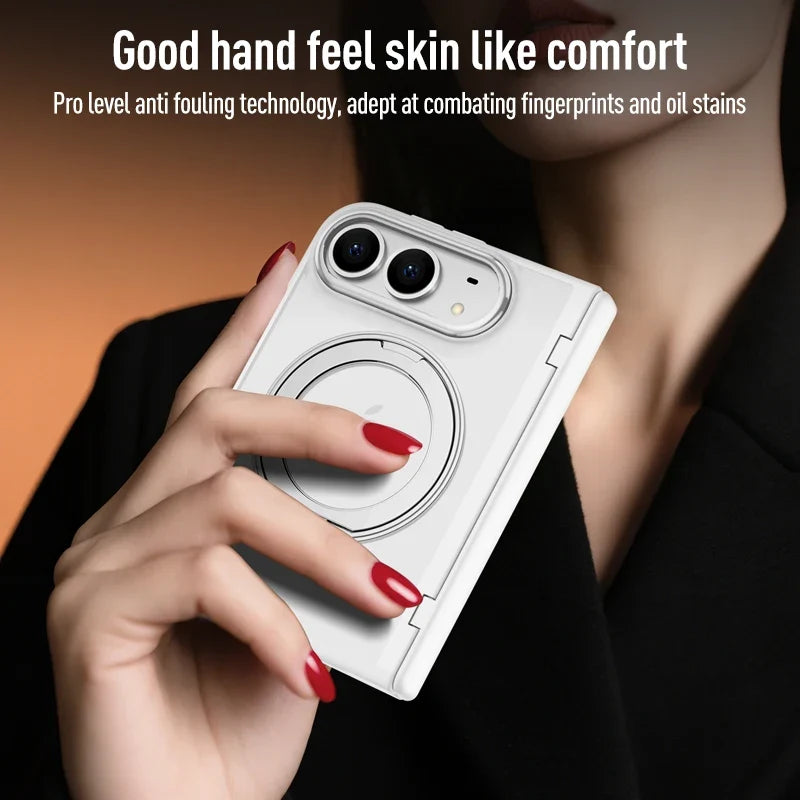 Magnetic support skin-friendly case
