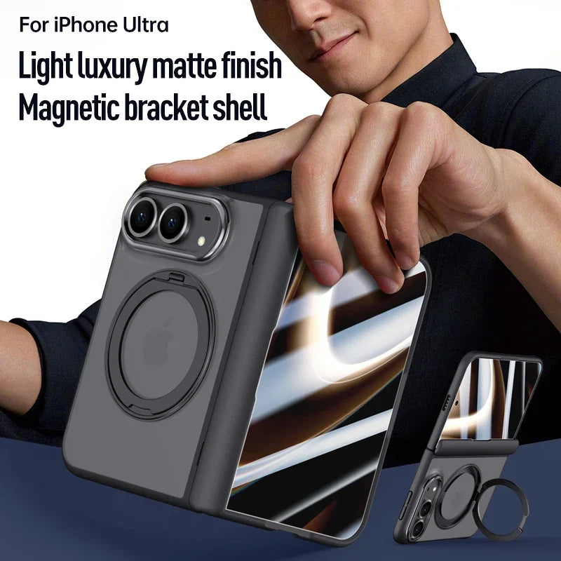 Magnetic support skin-friendly case