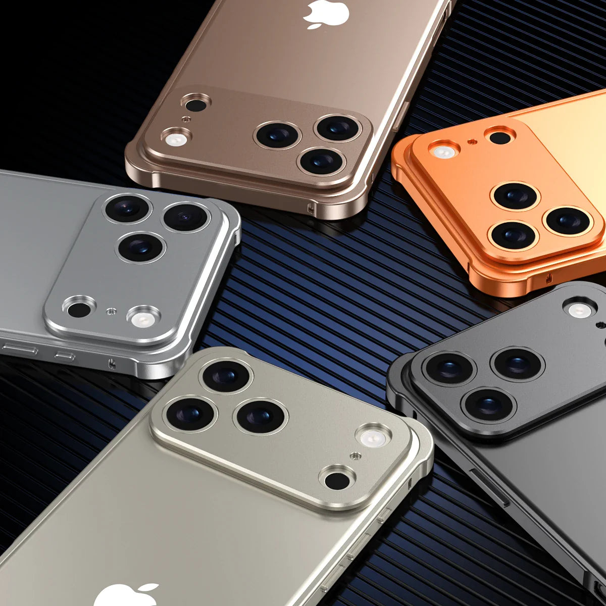 Bare-feel metal shockproof case