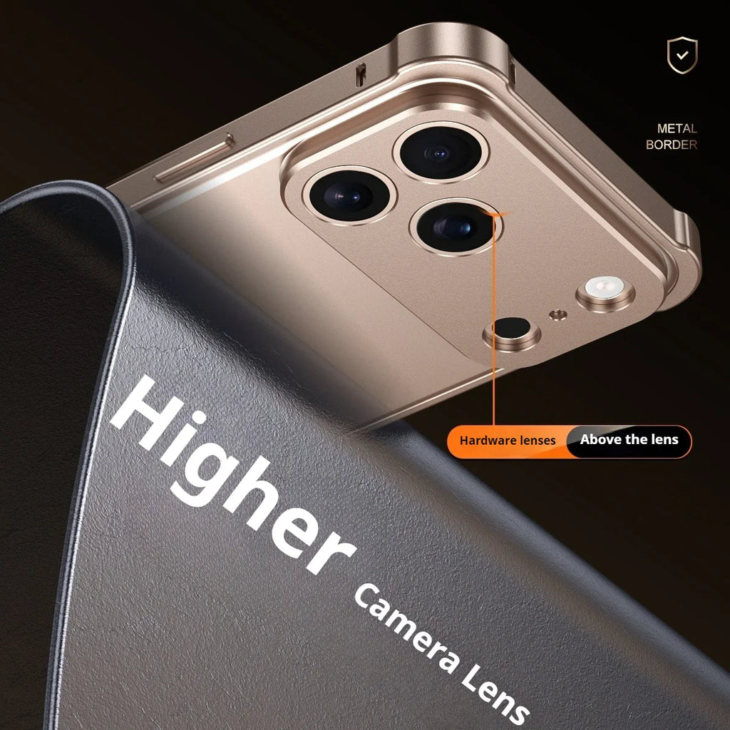 Bare-feel metal shockproof case