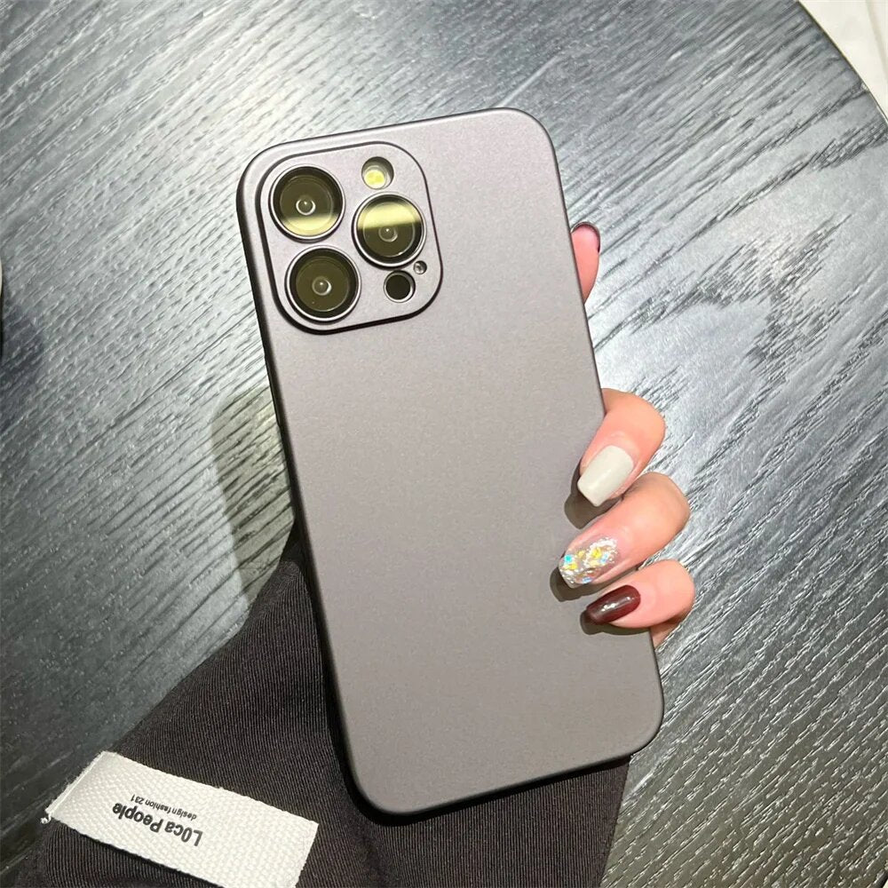 Ultra-thin frosted shockproof case