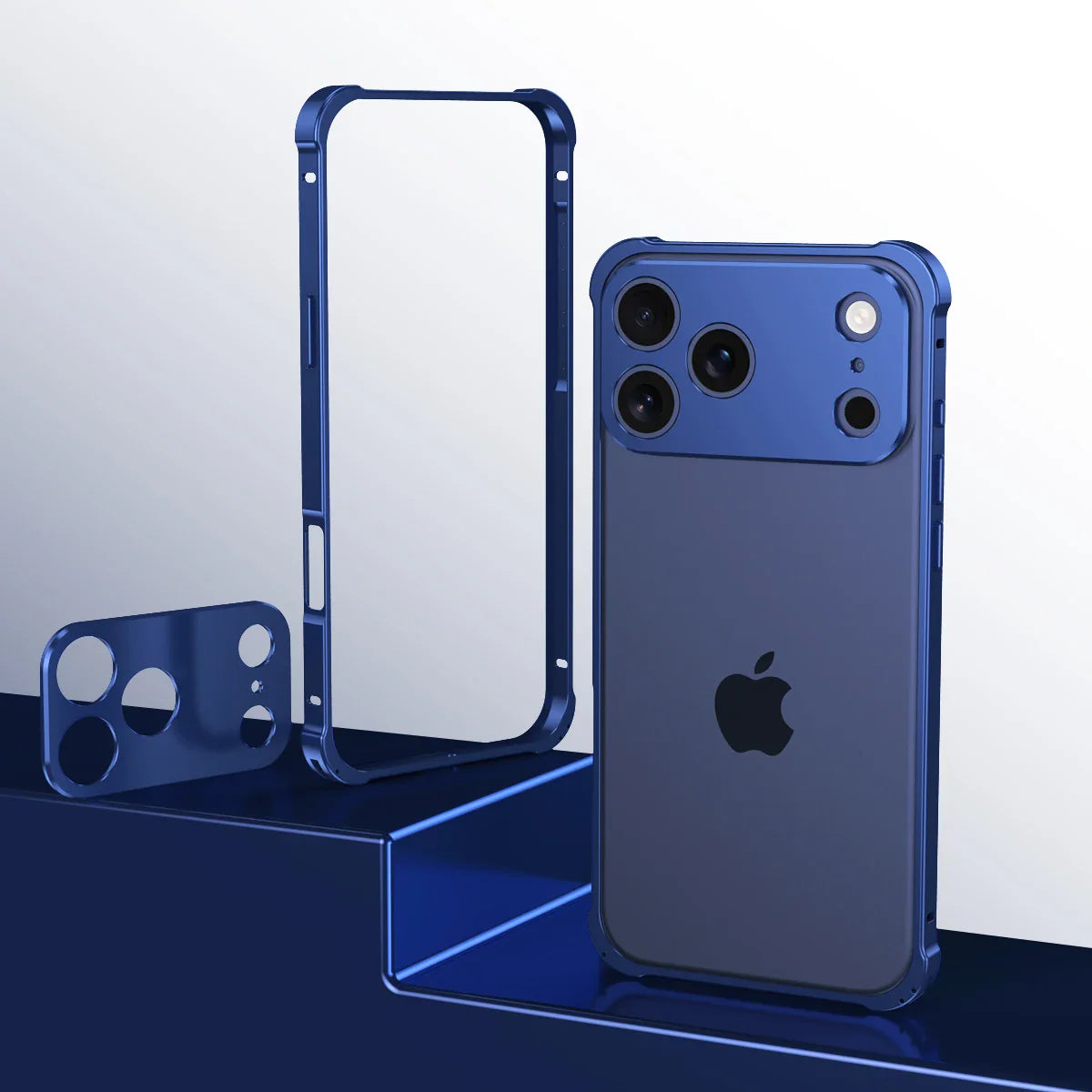 Bare-feel metal shockproof case