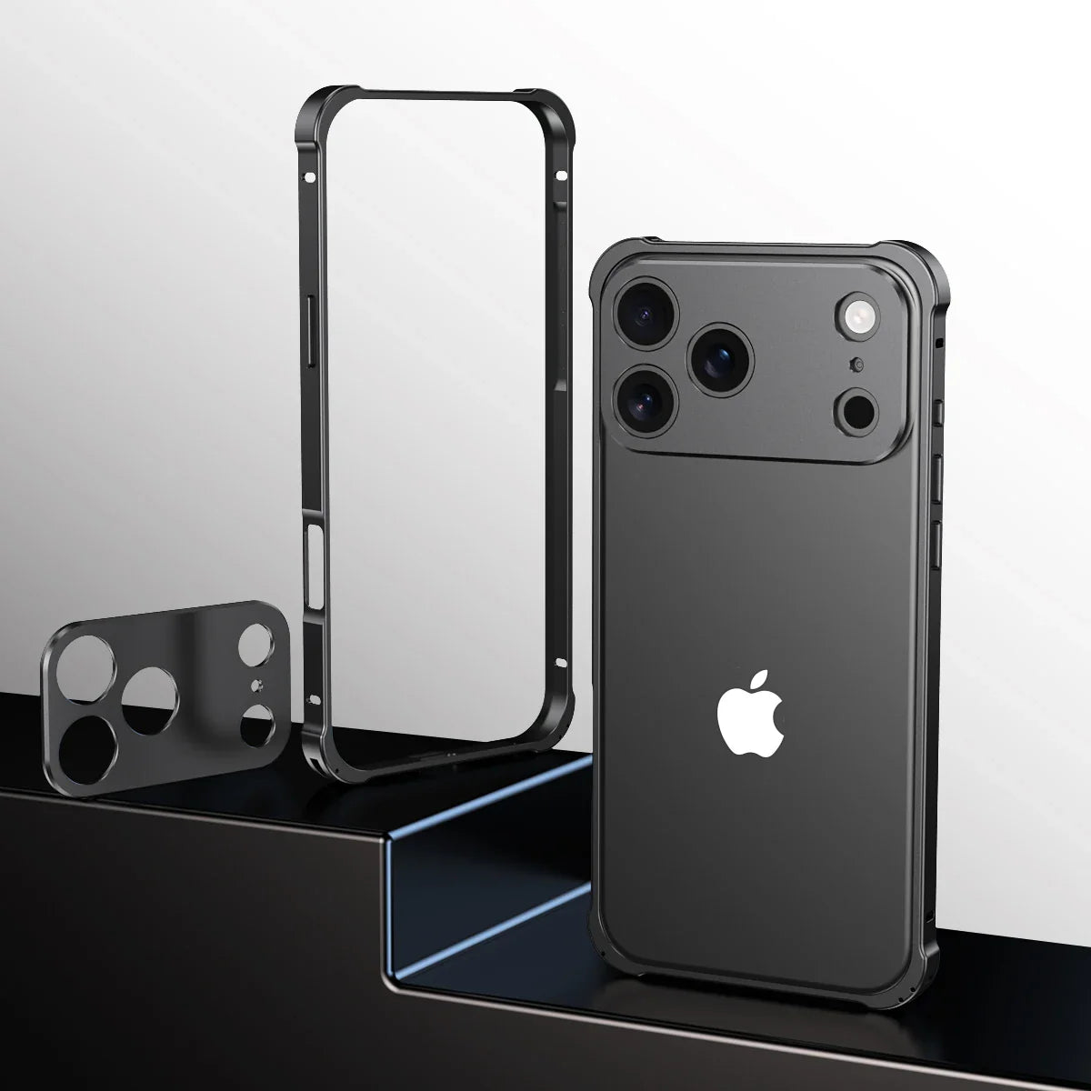 Bare-feel metal shockproof case