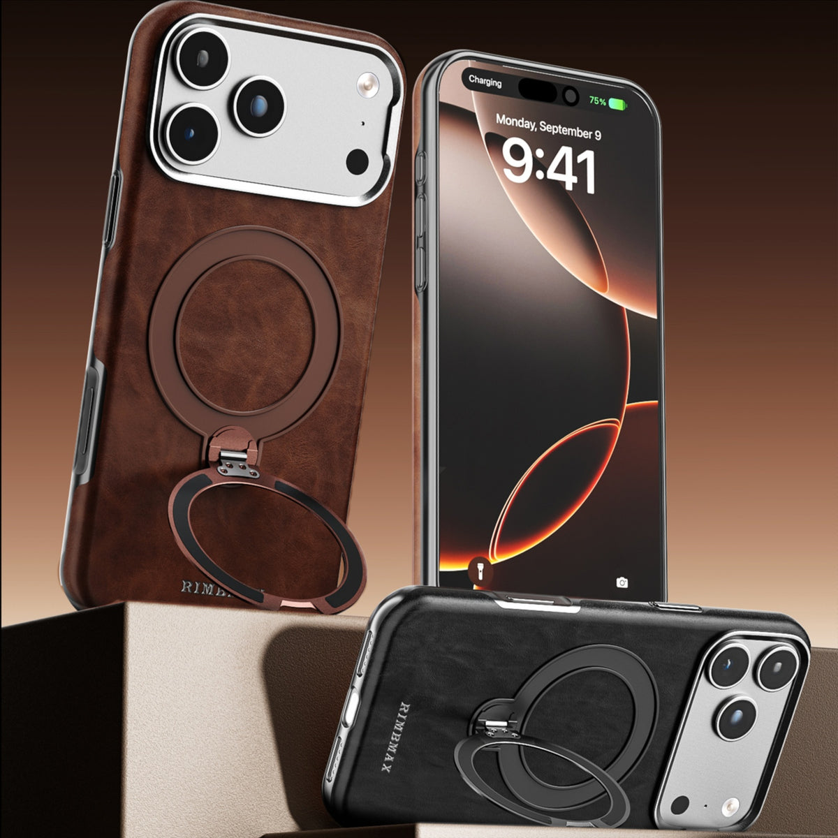 High-grade magnetic leather case
