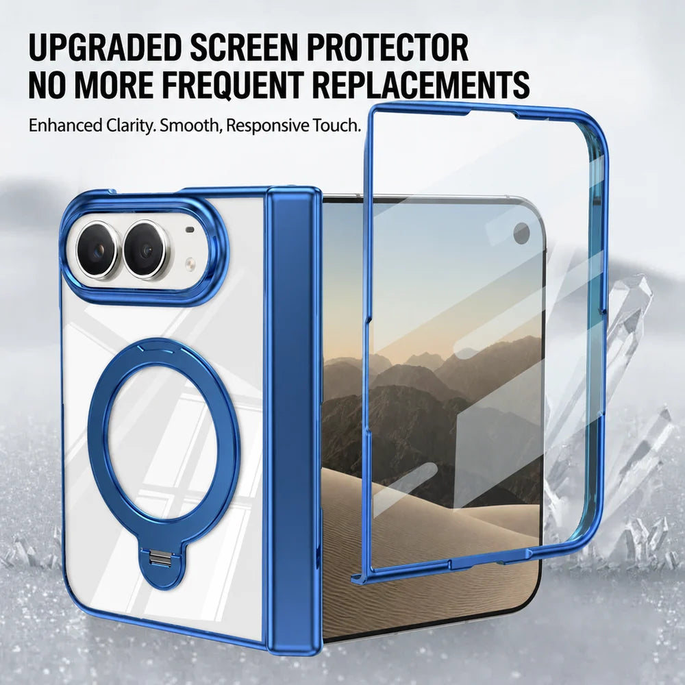 Crystal Clear Magnetic Stand Case