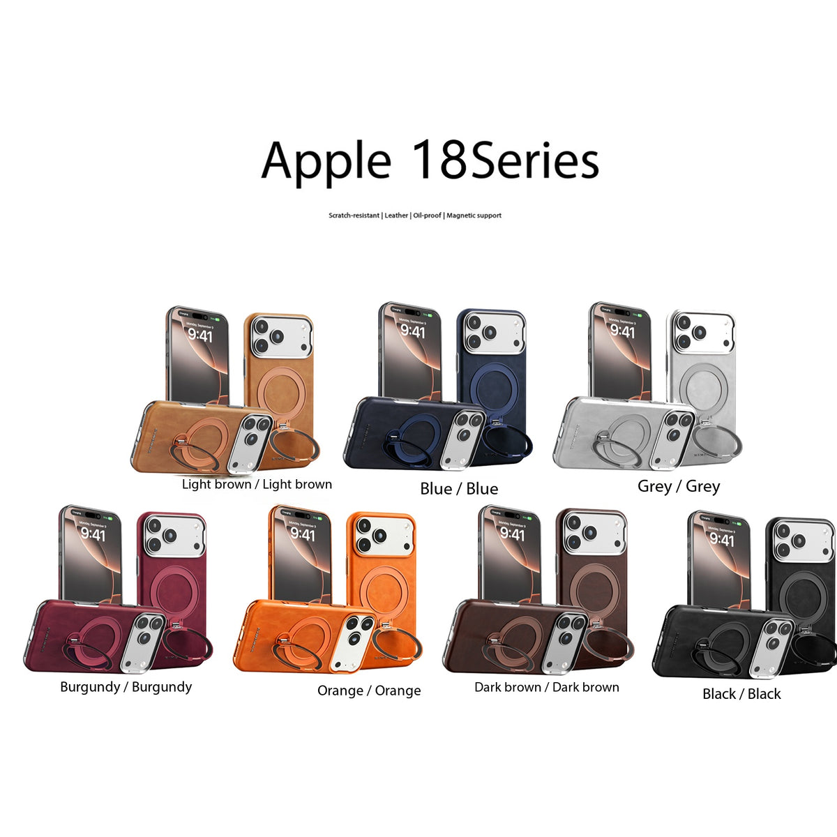 High-grade magnetic leather case